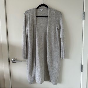 Minnie Rose Grey Cashmere Cardigan Duster